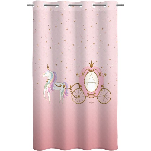 Παιδική & Βρεφική Κουρτίνα Soft-Touch Cinderella με Τρουκς 160x240