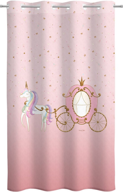 Παιδική & Βρεφική Κουρτίνα Soft-Touch Cinderella με Τρουκς 160x240