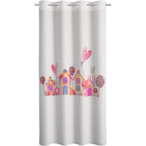 Παιδική & Βρεφική Κουρτίνα Soft-Touch Lollipop με Τρουκς 160x240