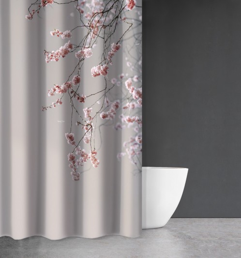 Κουρτίνα Μπάνιου Zen Body Des 813 με Κρίκους