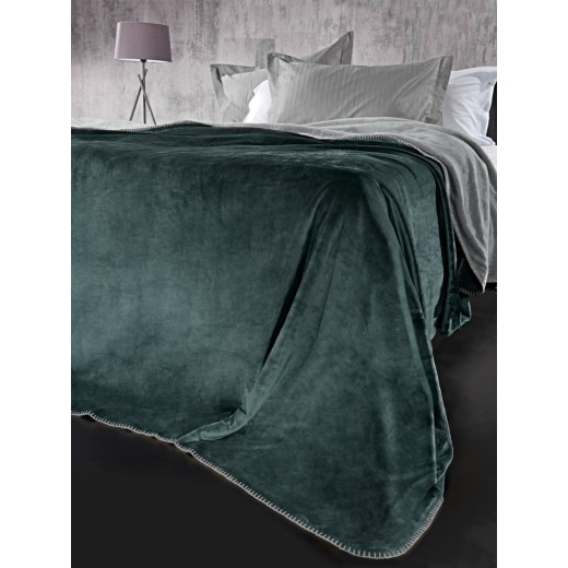 Σετ 2τμχ Κουβέρτα Velvet Emerald