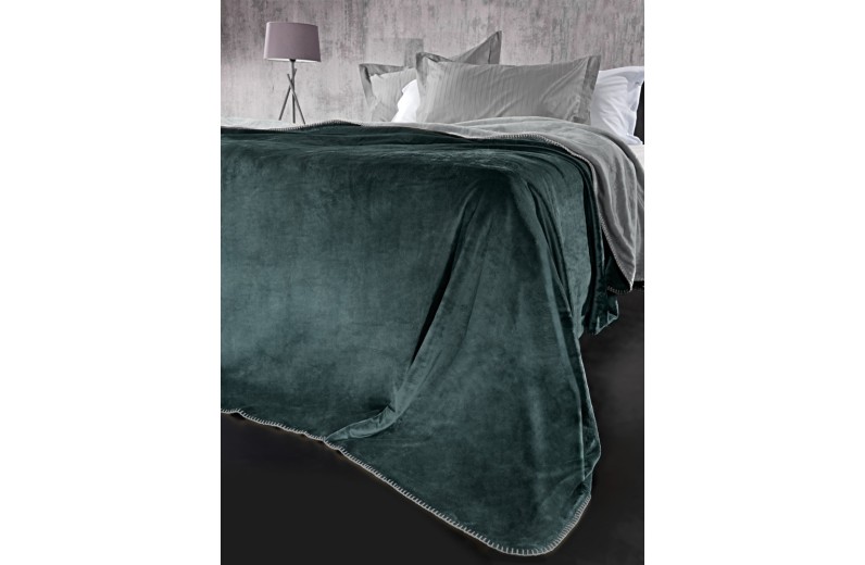 Σετ 2τμχ Κουβέρτα Velvet Emerald