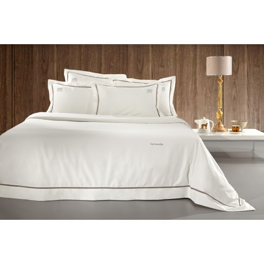 Σετ 3τμχ Παπλωματοθήκη Blend Taupe-Ivory