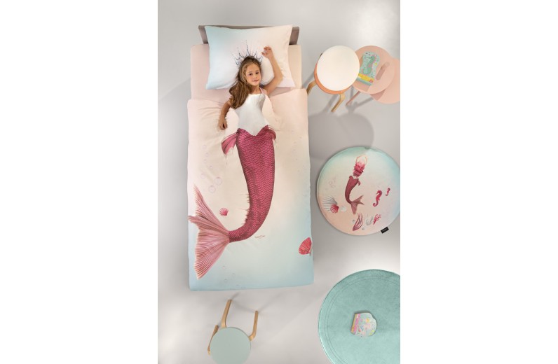 Παπλωματοθήκη & Μαξιλαροθήκη Mermaid Cotton