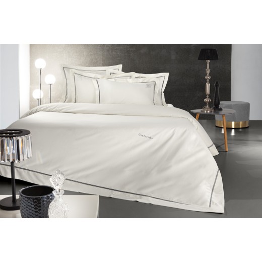 Σετ 3τμχ Παπλωματοθήκη Blend Silver-Ivory