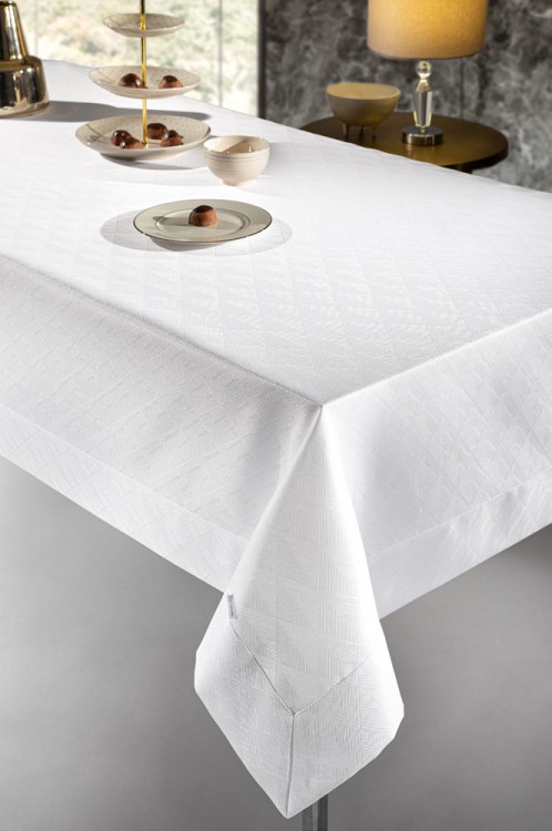 Τραπεζομάντηλο Motion White 160x320