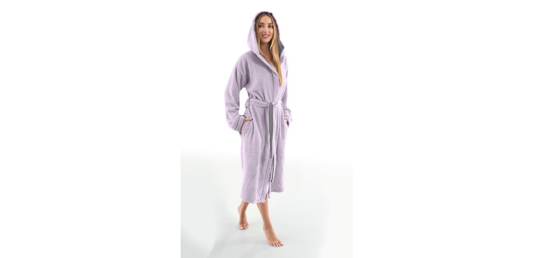 Μπουρνούζι Casual Lilac
