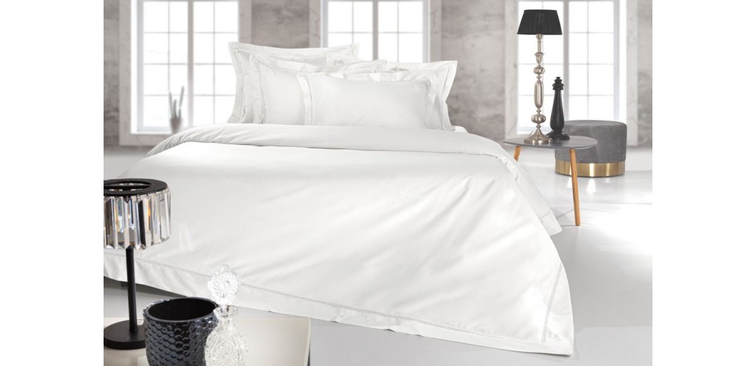 Σετ 3τμχ Παπλωματοθήκη Blend White