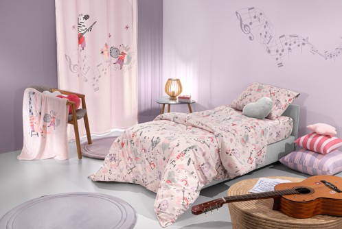 Σετ 2τμχ. Παιδική Παπλωματοθήκη & Μαξιλαροθήκη Jazz Lilac