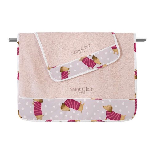 Σετ 2τμχ. Βρεφικές Πετσέτες Pet Fuchsia