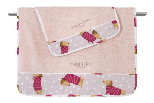 Σετ 2τμχ. Βρεφικές Πετσέτες Pet Fuchsia