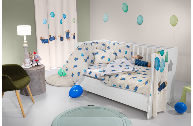 Σετ 3τμχ Βρεφική Προίκα Pet Blue