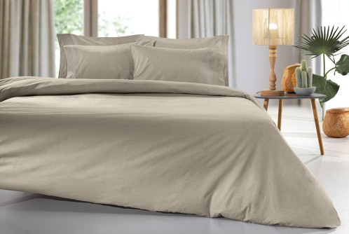 Παπλωματοθήκη Color Plus Taupe