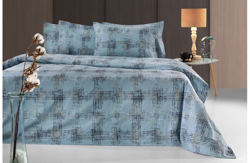 Σετ 3τμχ Παπλωματοθήκη Mezzo Raf Flannel