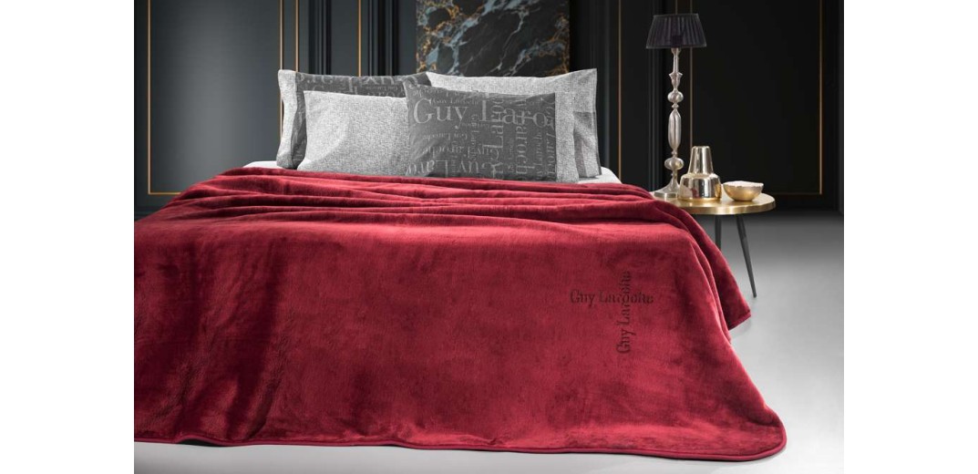 Κουβέρτα Logo Burgundy