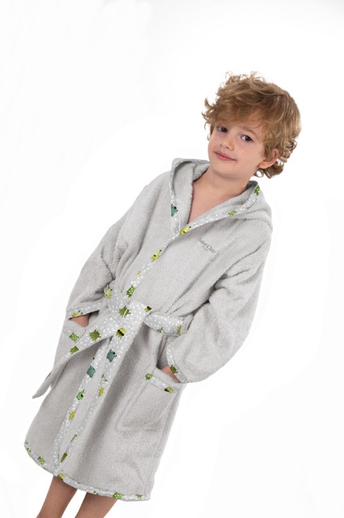 Παιδικό Μπουρνούζι Monsters Lime