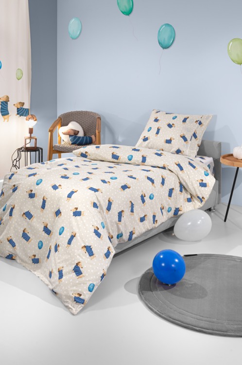 Σετ 3τμχ. Παιδικά Σεντόνια Pet Blue (Λάστιχο)