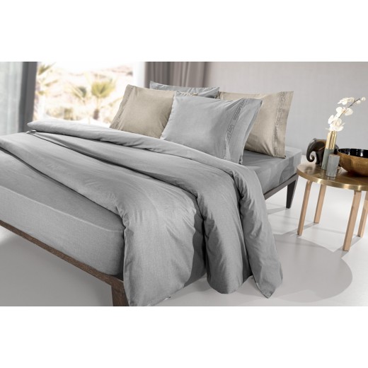 Σεντόνι Color Plus Silver με Λάστιχο