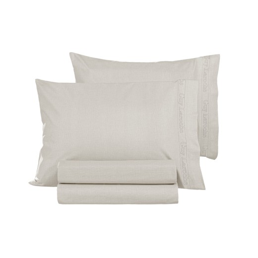 Ζεύγος Μαξιλαροθήκες Color Plus Ivory