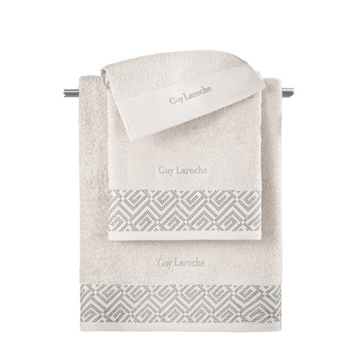 Σετ 3τμχ Πετσέτες Emblem Ivory