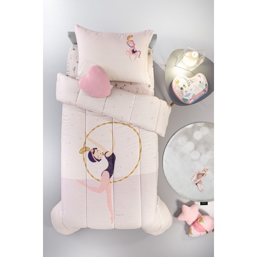 Κουβερλί Enjoy Pinky Suede