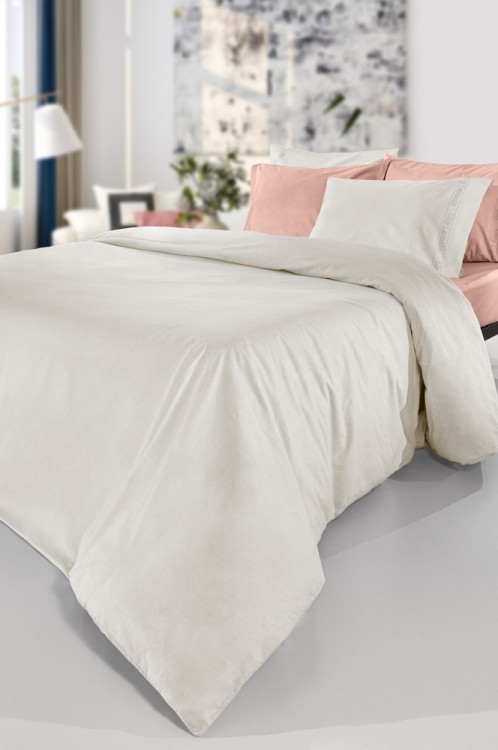 Παπλωματοθήκη Color Plus Ivory