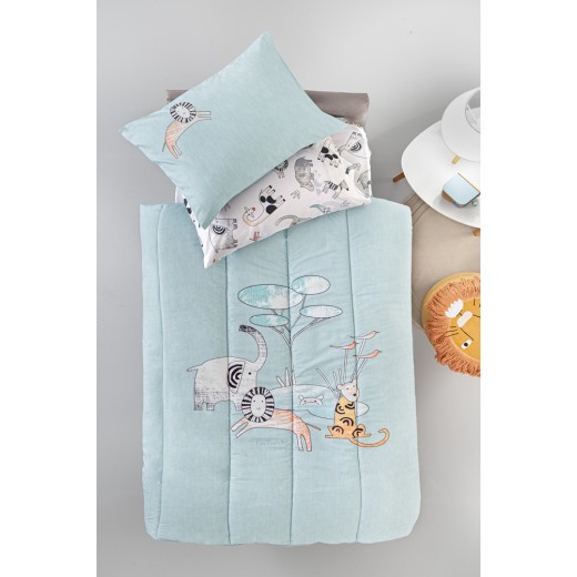 Παιδικό Πάπλωμα Zootopia Aqua Grey Suede 160x220