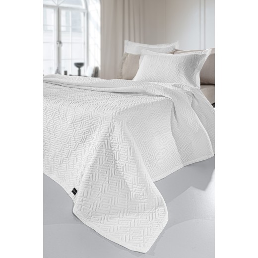 Κουβέρτα Pattern White