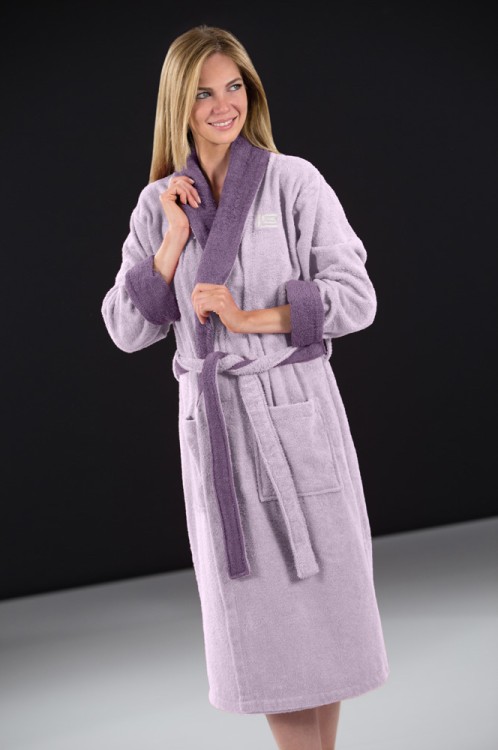 Μπουρνούζι Duo Lilac Large
