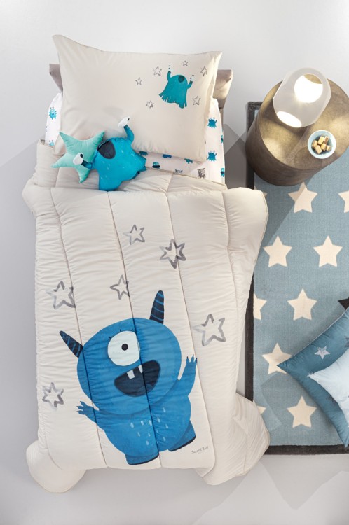 Κουβερλί Monsters Blue Suede