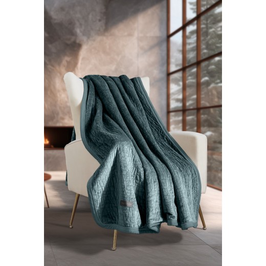 Ριχτάρι Bolzano Emerald  + Διακοσμητικό Μαξιλάρι