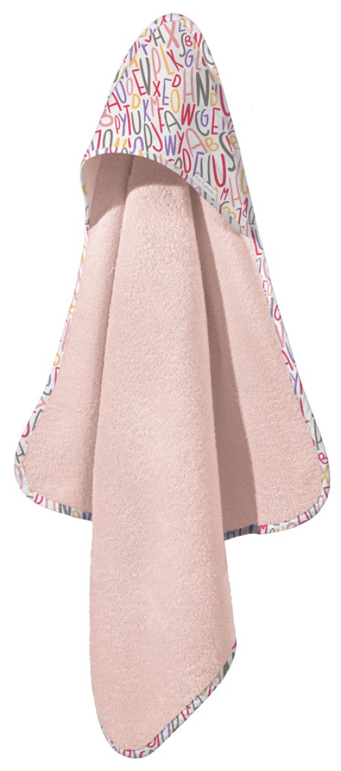 Βρεφικό Μπουρνούζι - Κάπα Letters Pinky 