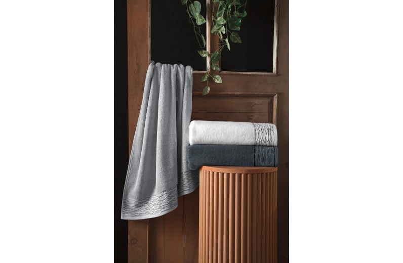Πετσέτα Προσώπου Tiber Anthracite 50x90