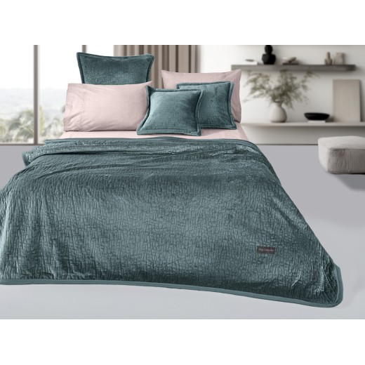 Σετ 2τμχ Κουβέρτα Bolzano Emerald
