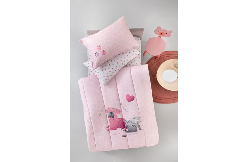 Παιδικό Πάπλωμα Paw Pinky Suede 