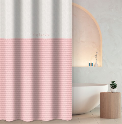 Κουρτίνα Μπάνιου Tokyo Dusty Pink 180x185
