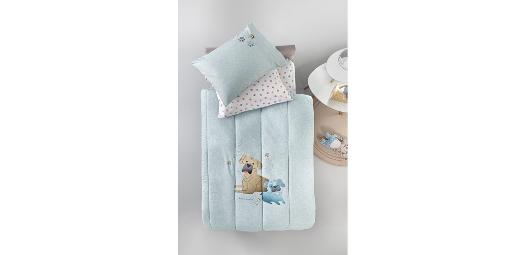 Παιδική Παπλωματοθήκη Paw Ciel Suede 165x225