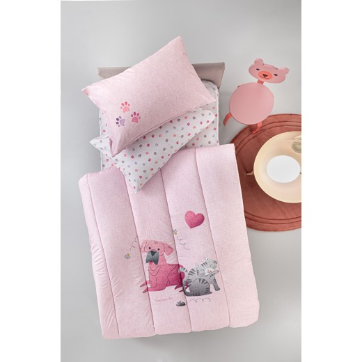 Παιδική Παπλωματοθήκη Paw Pinky Suede