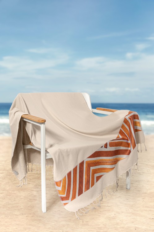 Πετσέτα Θαλάσσης Pestemal 19 Beige 