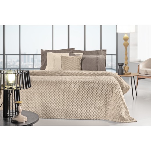 Σετ 2τμχ Κουβέρτα Smoothie Taupe