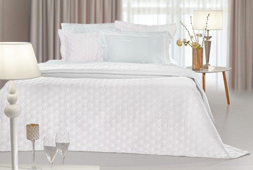 Σετ 3τμχ Κουβερλί Honour White 240x250