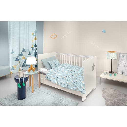 Σετ 3τμχ Βρεφικά Σεντόνια Two 2 Twenty Aqua 