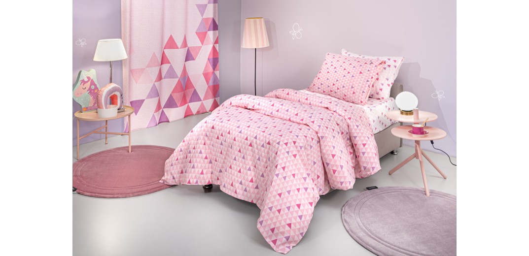 Σετ 3τμχ Παιδικά Σεντόνια Two 2 Twenty Fuchsia 