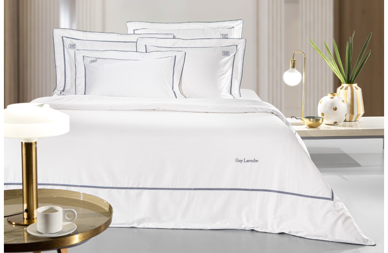 Σετ 3τμχ Παπλωματοθήκη Elite White/Marine