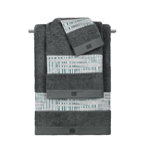 Σετ 3τμχ Πετσέτες Cuba Cement - Anthracite