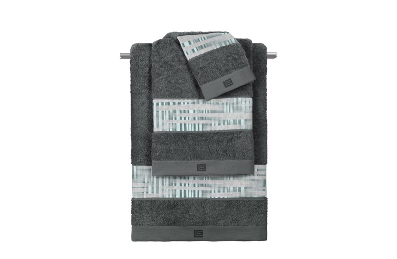 Σετ 3τμχ Πετσέτες Cuba Cement - Anthracite