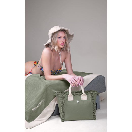 Πετσέτα Θαλάσσης Caribbean Khaki 