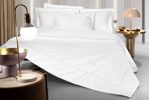 Σετ 3τμχ Παπλωματοθήκη Elite White/Beige