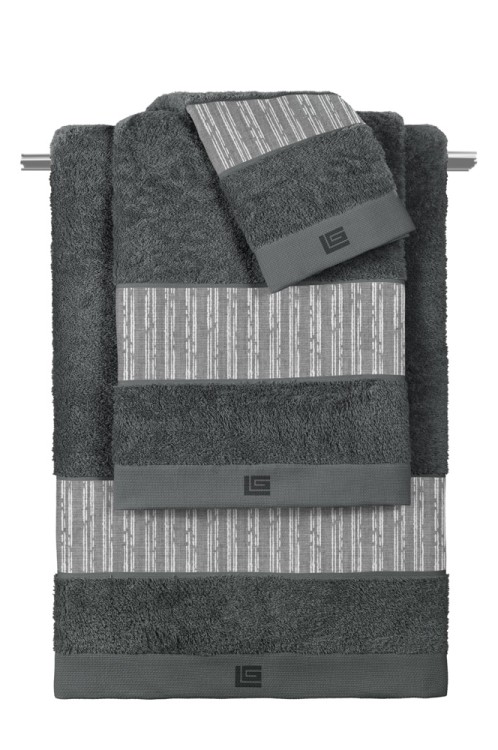 Σετ 3τμχ Πετσέτες Tudor Grey - Anthracite