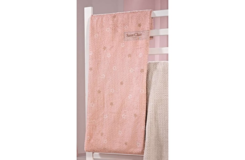 Βρεφική Κουβέρτα Ultrasoft Starlight Pink 110x140